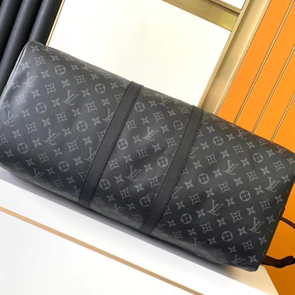Louis Vuitton Monogram Eclipse KEEPALL BANDOULIèR… - image 4